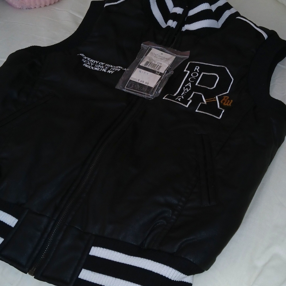 ROC! Vintage 1999 Y2K Rare Leather Y2K NEW old stock with tags!